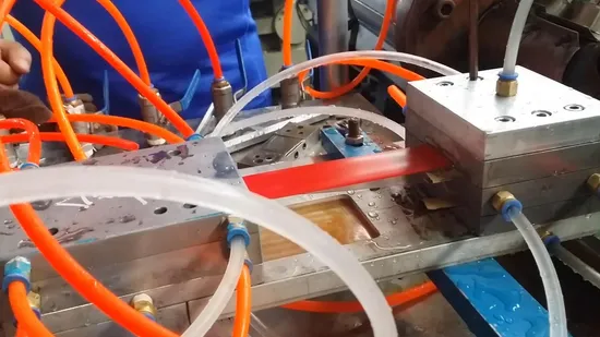 High Efficiency Fast Delivery PVC Price Stripe Extruder Machine/Best Reputation PVC Price Holder Shelf Data Display Production Line Manufacture 